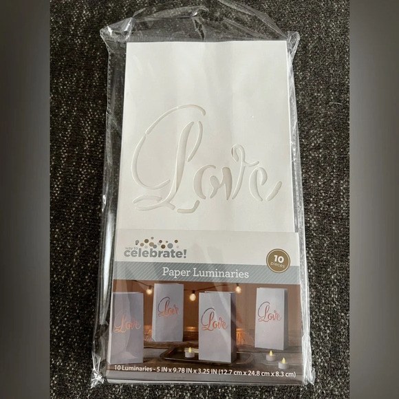 NWT “Love” Luminaries - Picture 2 of 4